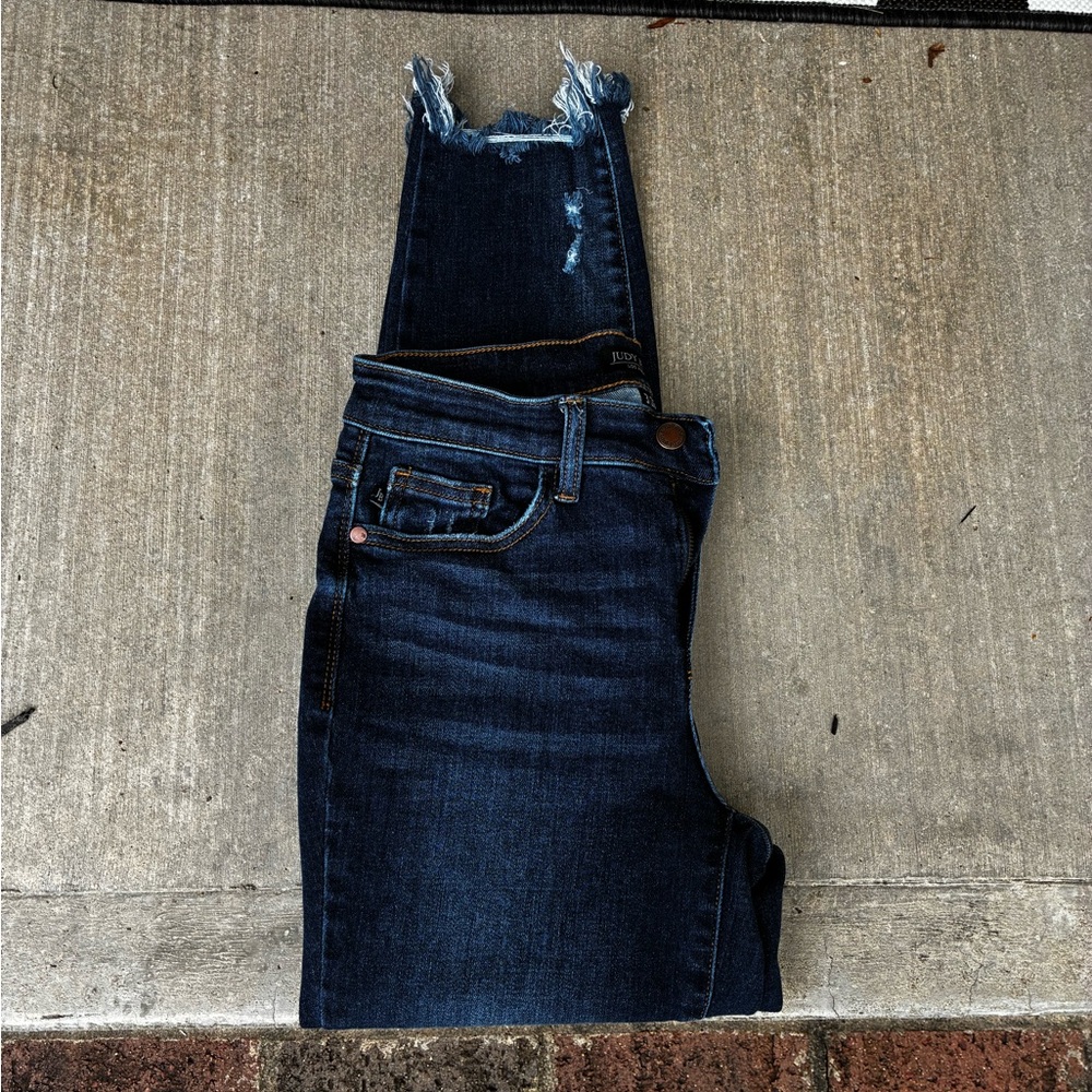 NWOT Judy Blue Los Angeles Dark Denim jeans - Picture 3 of 8